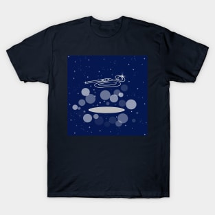 musical instrument, saxophone, music, trumpet, concert, musical, galaxy, stars, cosmos, T-Shirt